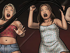 Three girls visit a seemingly innocent fair, only to discover its dark and terrifying secrets, Slasher fansadox 635 Funhouse