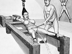He yanked his bulbous cock-head out..